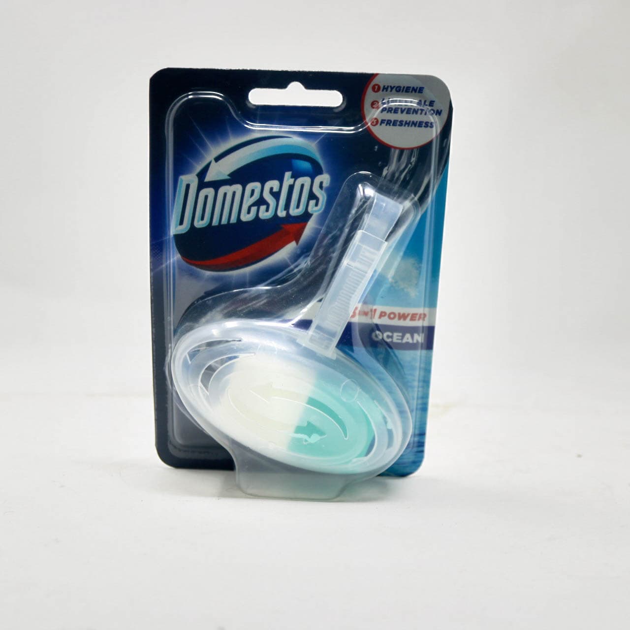 Domestos 5in1 Power Ocean Toilet Rim Block
