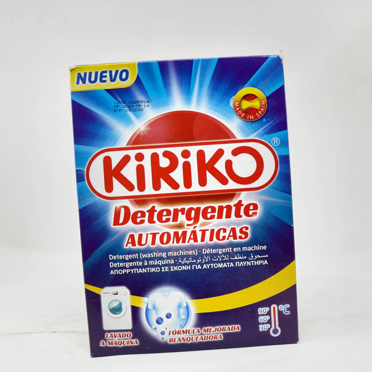Kiriko Detergente Automáticas (Automatic Washing Machine Detergent) – 900 g